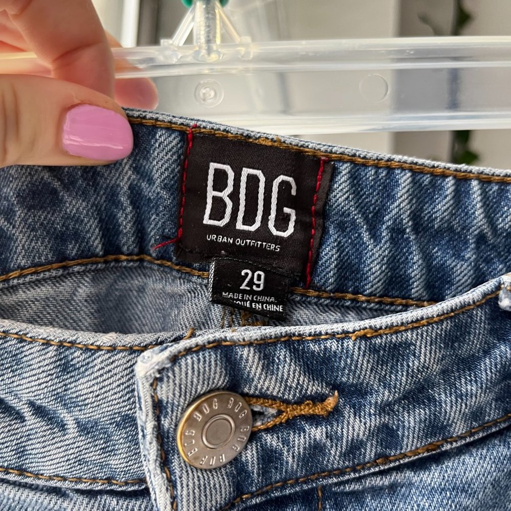 BDG Lisa High-Rise Tapered Wide Leg Jean - Tinted Denim